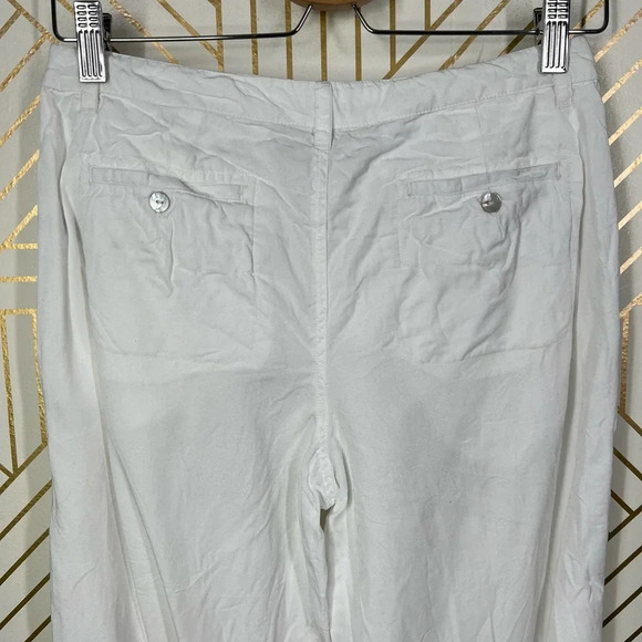 House of Harlow 1960‎ White Cropped Drawstring Pants Size US Small - Picture 6 of 12